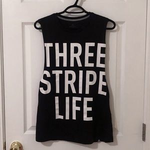 Adidas Women Three Stripe Life Muscle Tank Top